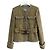Chanel Fall 2017 17B CC Belt Tweed Jacke Grau Senf