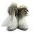 Autre Marque Buttero Suede Fox Fur Booties Brown - view 3