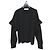Autre Marque LE CIEL BLEU Strickpullover mit Rüschenband Schwarz