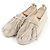 Mocassini in nubuck con logo Fendi Olock FF Beige