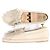 Mocassini in nubuck con logo Fendi Olock FF Beige - vista 4