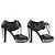 Chanel Matelasse Leder Pumps Schwarz Silber - Ansicht 3