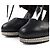 Chanel Matelasse Leder Pumps Schwarz Silber - Ansicht 6