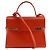Borsa 2way Delvaux Tempête GM in pelle di vitello Rosso