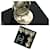 Orecchini quadrati Chanel Coco Mark Nero  - vista 3
