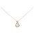 Autre Marque Collana in oro rosa K10 4C con acquamarina e diamante