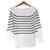 Autre Marque IENA Round Form Border Strickpullover Blau