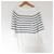 Autre Marque IENA Round Form Border Strickpullover Blau - Ansicht 2