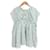 Autre Marque Camicetta a righe in seta e cotone Drawer Bianco Verde