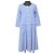 Autre Marque Vestido de algodón a rayas LOISIR Azul Azul claro