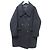 Autre Marque ALBINO TEODORO Abrigo Largo Doble de mezcla de mohair Negro