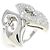 Bulgari Bvlgari Platinum Diamond Ring Ring Größe 9.5 Silber