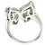 Bulgari Bvlgari Platinum Diamond Ring Ring Größe 9.5 Silber - Ansicht 3