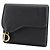 Cartera compacta Dior de piel de becerro Negro - vista 2