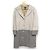 Autre Marque abrigo mina perhonen coast de mezcla de lino Castaño Beige