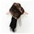 Sciarpa Fendi Orilag in cashmere e visone Nero  - vista 1