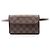 Pochette Florentine Louis Vuitton Damier Coated Canvas Marsupio Marrone