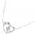 Autre Marque Collana 4℃ in oro bianco K10 e zircone cubico Argento - vista 4