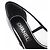 Décolleté in mesh grosgrain Chanel Nero Grigio - vista 6