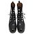Autre Marque Sartore Schnürstiefel mit 6 Löchern Schwarz - Ansicht 2