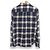 Camicia a maniche lunghe Theory Ombre Check Blu Crudo Blu navy - vista 2