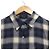 Camicia a maniche lunghe Theory Ombre Check Blu Crudo Blu navy - vista 3