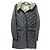Autre Marque Abrigo acolchado de capucha larga tradicional Weatherwear Negro