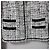 Autre Marque Conjunto 2way de tweed com debrum de franjas Tara Jarmon Preto Branco - vista 13