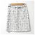 Autre Marque Conjunto 2way de tweed com debrum de franjas Tara Jarmon Preto Branco - vista 6