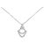 Autre Marque Collana in platino e diamanti Argento