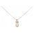Autre Marque Collana con diamante Au750 Rosa