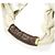 Autre Marque DECHO × BEAMS BOY IMAMA Fascia per capelli in lino Beige - vista 3