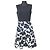 Autre Marque Ärmelloses Kleid mit Blumenprint M-premier Blau Marineblau