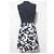 Autre Marque Ärmelloses Kleid mit Blumenprint M-premier Blau Marineblau - Ansicht 2