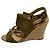 Autre Marque Sandali con zeppa espadrilles Pellico Sunny Verde Cachi - vista 6