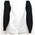 Autre Marque Camicetta in maglia a maniche lunghe a strati Alexander Wang Nero Bianco - vista 4