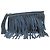 Autre Marque Bolso de mano con flecos de cuero B-LOW THE BELT Azul