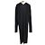 Autre Marque Cárdigan largo de punto Chaos Paper Yarn Negro - vista 2