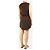 Brunello Cucinelli Minivestido de seda sin mangas marrón oscuro - talla S Castaño - vista 2