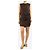 Brunello Cucinelli Minivestido de seda sin mangas marrón oscuro - talla S Castaño - vista 4