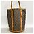 Borsa Tote Louis Vuitton Monogram Bucket GM M42236 Marrone - vista 11