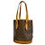Louis Vuitton Monogram Bucket PM Tote Bag Brown