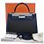 Hermès Black Tricolor Swift e Toile H Berline Kelly II Sellier 32 Blu navy - vista 15