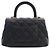 Coco Handle Borsa Chanel Black Extra Mini Quilted Caviar Coco Top Handle Nero - vista 4