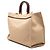 Fendi Sunshine Shopper Tote aus braunem Canvas, Größe Medium Hellbraun - vista 2