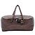 Borsa Chanel CC Luxe Ligne Bowler in pelle di cervo metallizzata marrone Bronzo