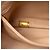 Borsa Chanel CC Luxe Ligne Bowler in pelle di cervo metallizzata marrone Bronzo - vista 5