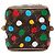 Louis Vuitton Brown Yayoi Kusama Monogram Painted Dots Square Bag - view 3