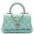 Coco Handle Borsa Chanel Blue Extra Mini Quilted Caviar Coco Top Handle Blu chiaro