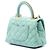 Coco Handle Borsa Chanel Blue Extra Mini Quilted Caviar Coco Top Handle Blu chiaro - vista 2